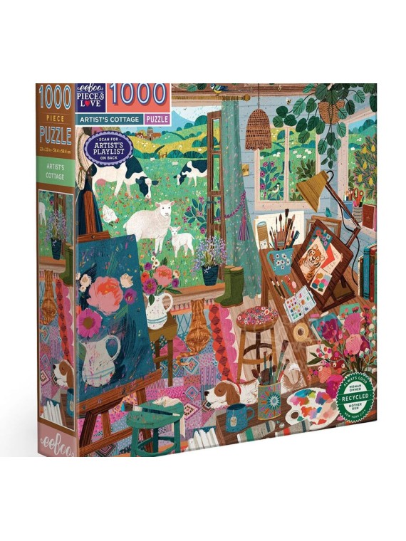 Puzzle 1000 pcs Artist's Cottage - Eeboo