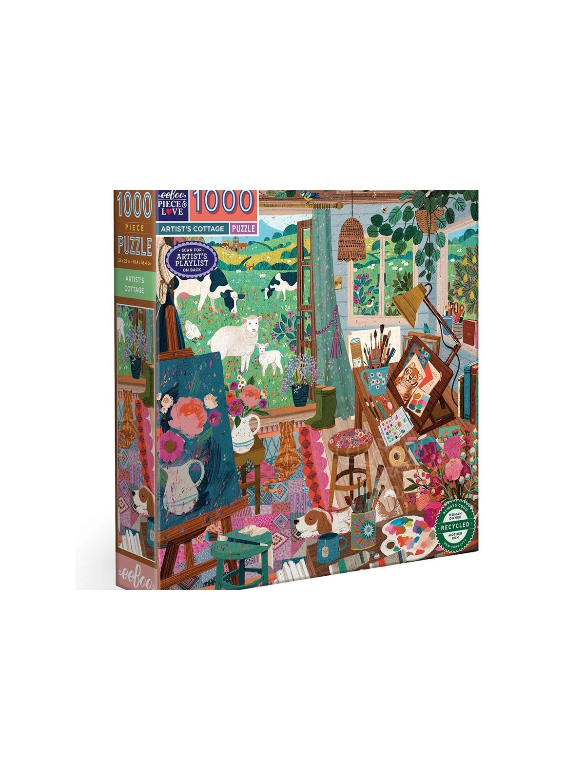 Puzzle 1000 pcs Artist's Cottage - Eeboo