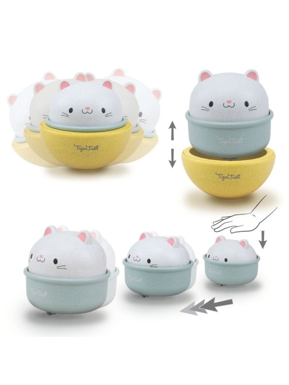 Culbuto et animal à friction chat