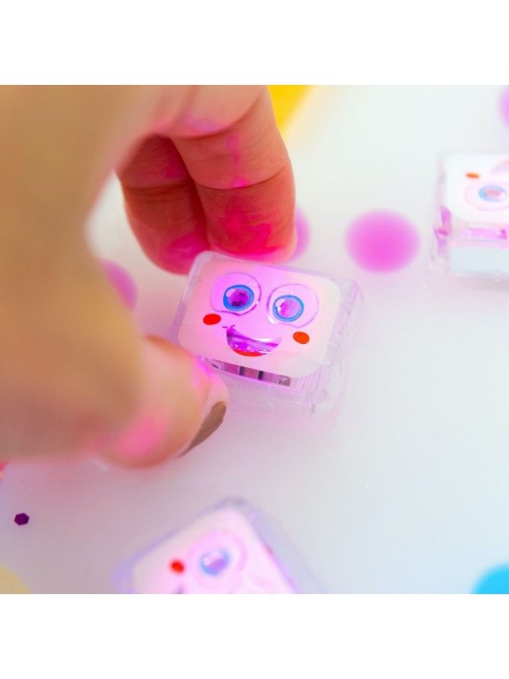 4 cubes lumineux Party Pal blanc