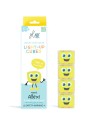 4 cubes lumineux Alex jaune
