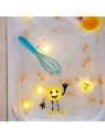 4 cubes lumineux Alex jaune