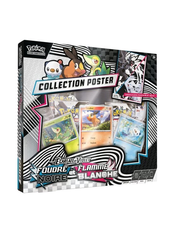 Coffret poster foudre noire et flamme