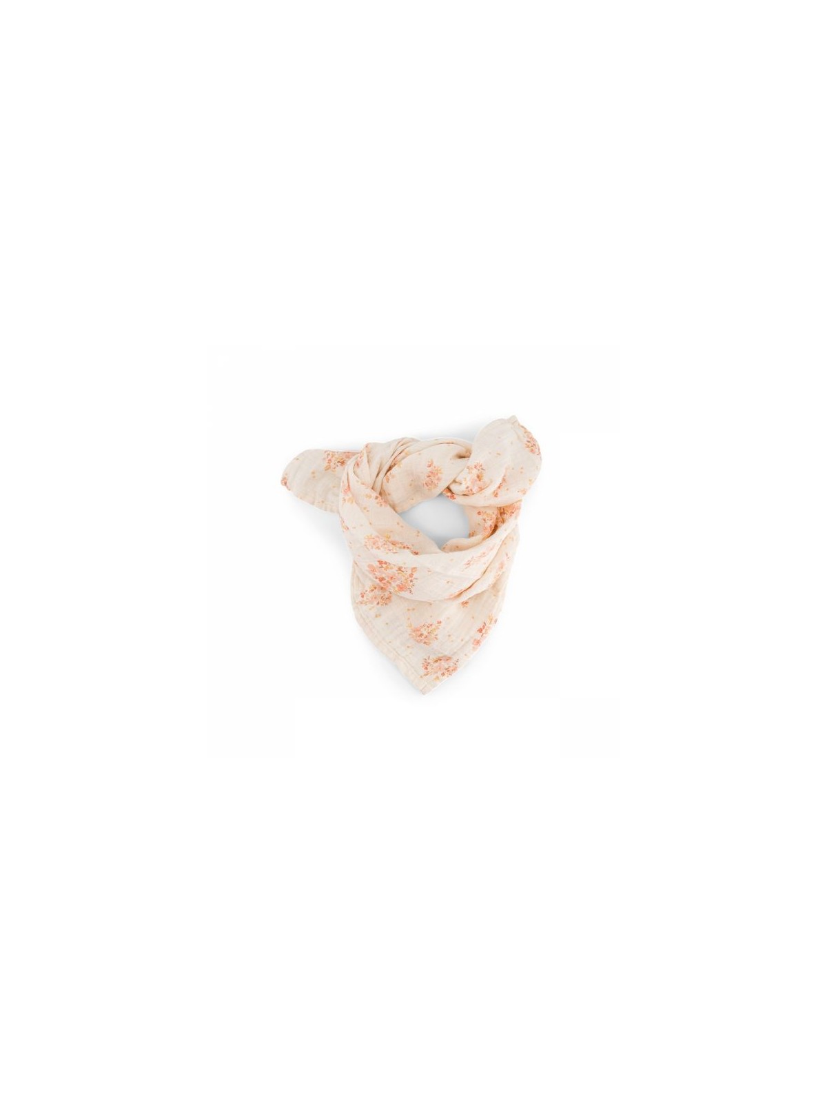 Lange bébé 70x70cm Bianca Bouquet Écru