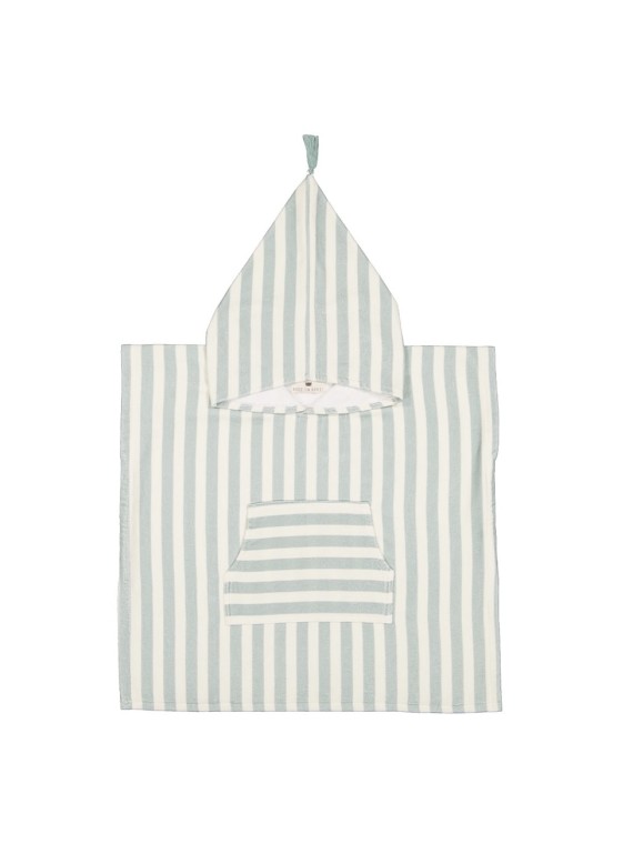 Poncho de bain Rayures Blue cloud 4 - 6 ans