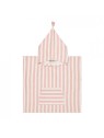 Poncho de bain  Rayures rose pale 4 - 6 ans