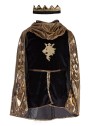 Ensemble de chevalier doré: Cape et couronne (9 - 10 ans)