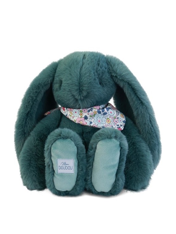 Eluche lapin Vert 35 cm - Lapin Fleurette