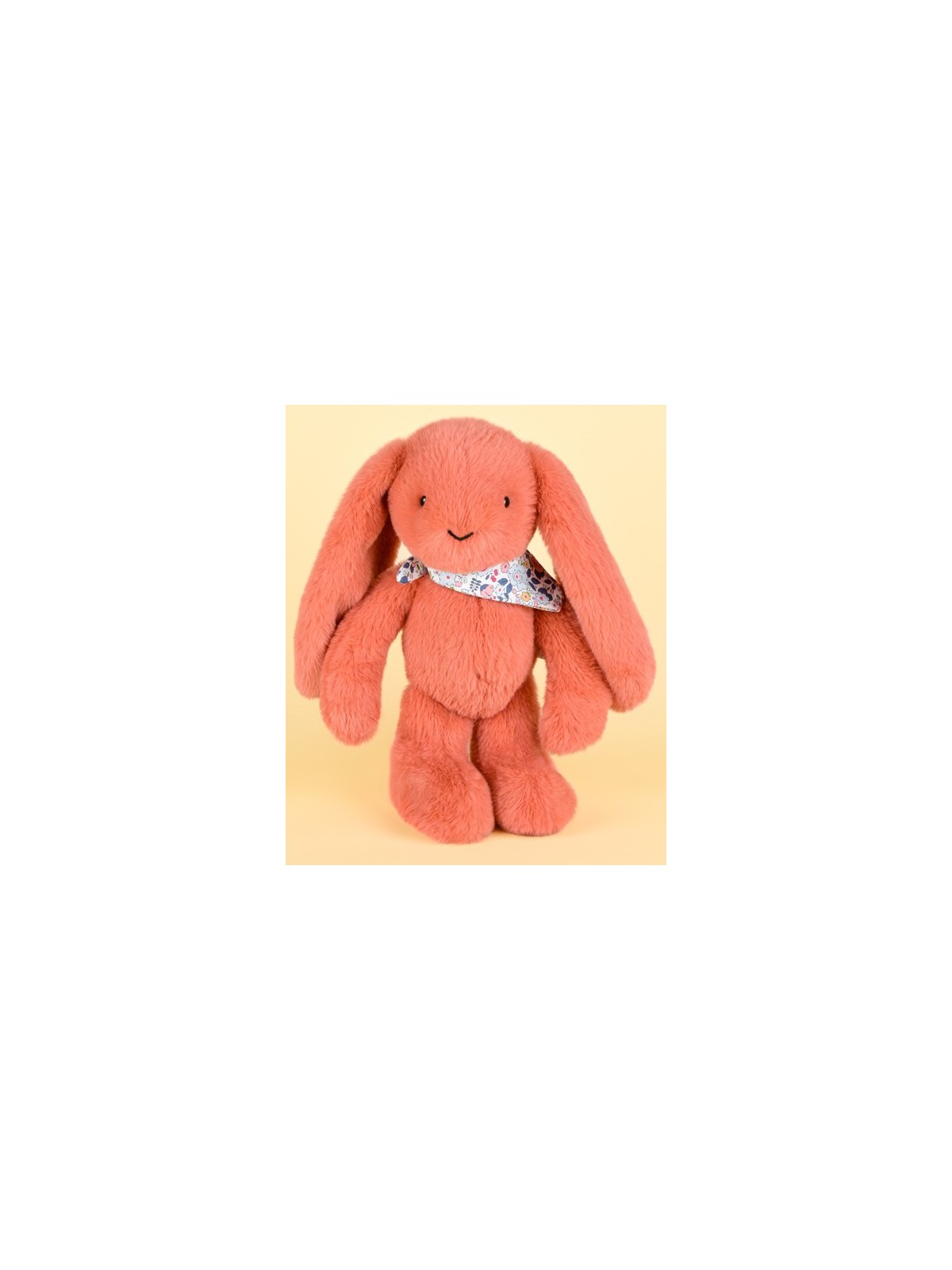 Peluche lapin Orange Terracotta 35 cm - Lapin Fleurette