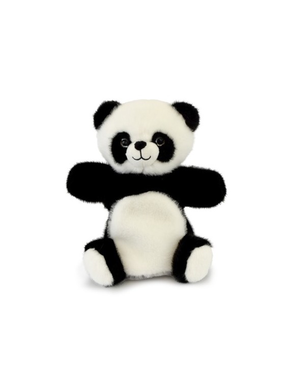 Marionnette Panda noir et blanc - 24 cm