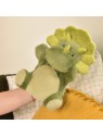 Marionnette Dinosaure vert - 24 cm