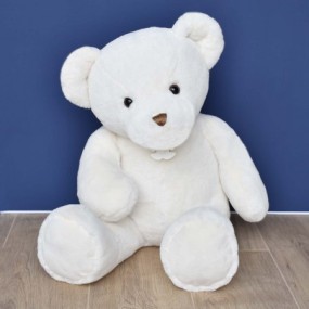 Titours - Ours en Peluche Géant Blanc - 75 cm