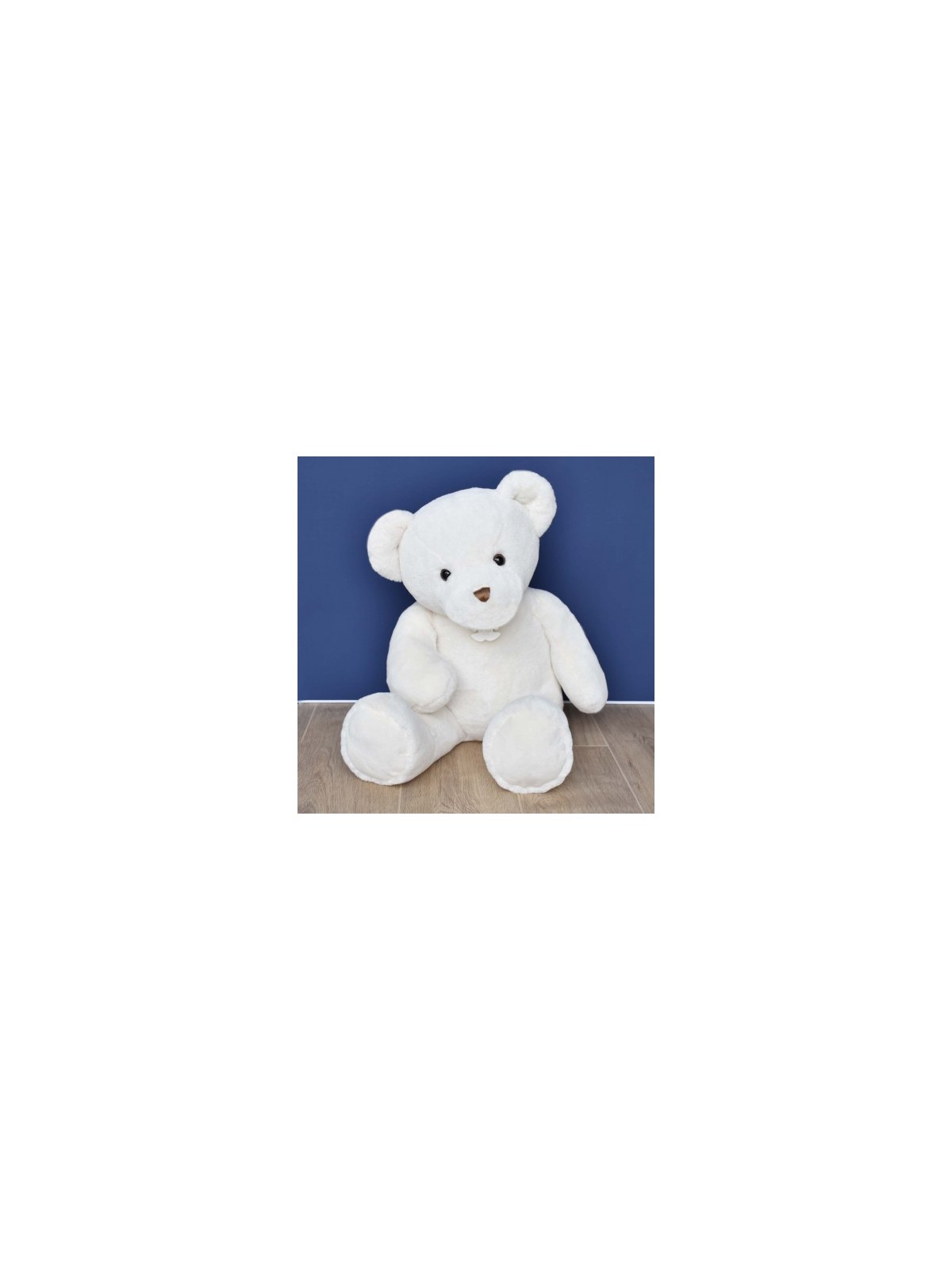 Titours - Ours en Peluche Géant Blanc - 75 cm