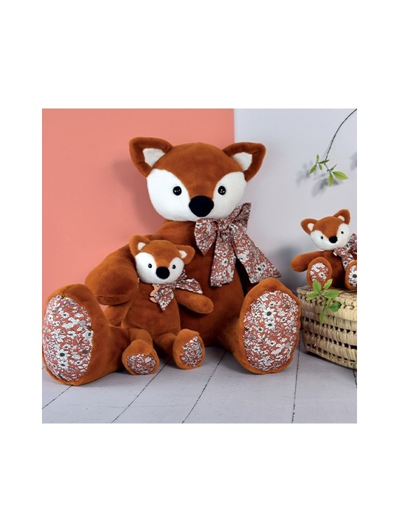 Peluche Renard Orange - 60 cm - Copains Câlins