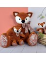 Peluche Renard Orange - 60 cm - Copains Câlins