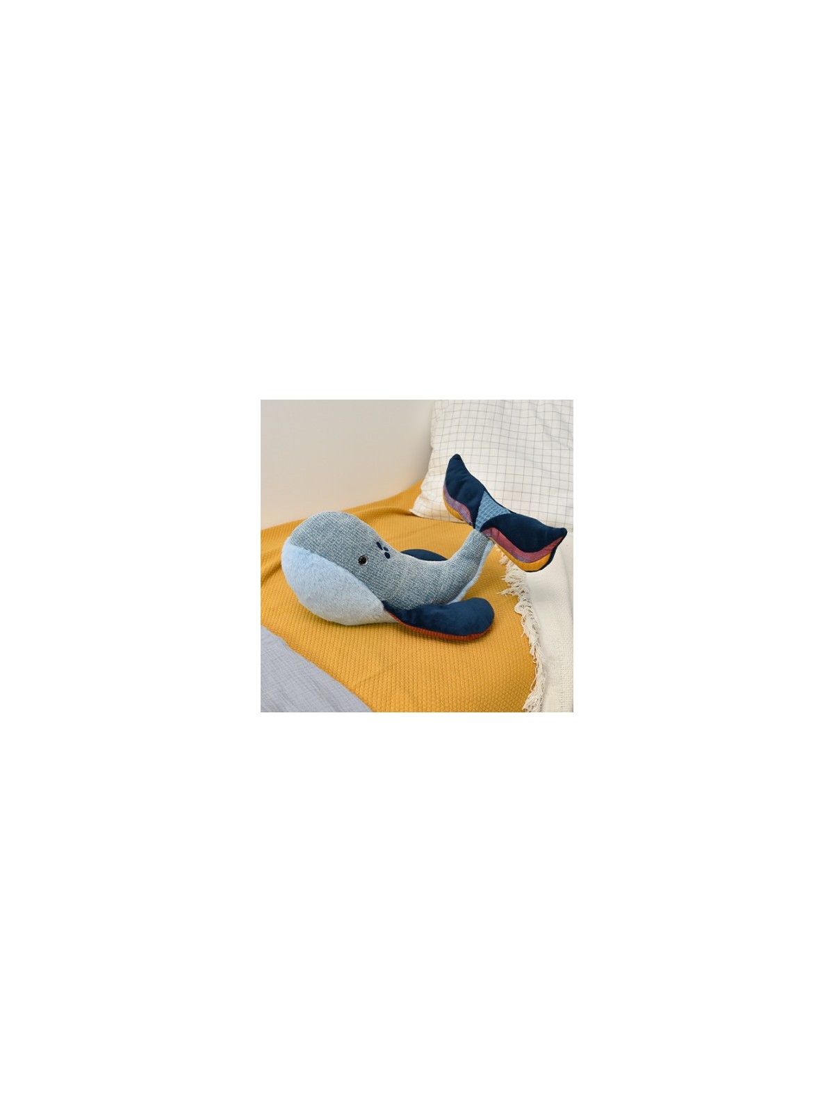 Peluche Baleine bleue - 30 cm