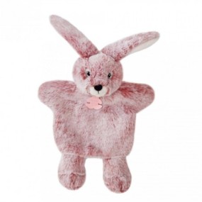 Marionnette à Main Lapin Rose - 25 cm