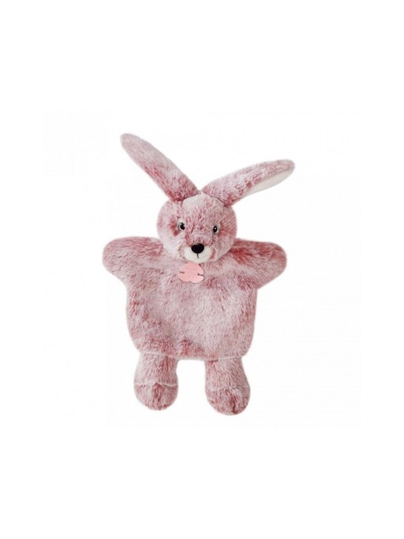 Marionnette à Main Lapin Rose - 25 cm