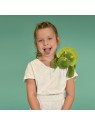 Peluche bien être - Dinosaure en peluche vert magnétique