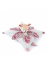 Doudou FAON blanc avec pétales - BOH'AIME