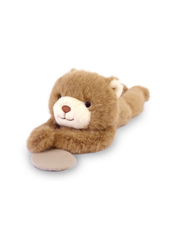 Peluche bien être - Ours en peluche magnétique marron - 30cm
