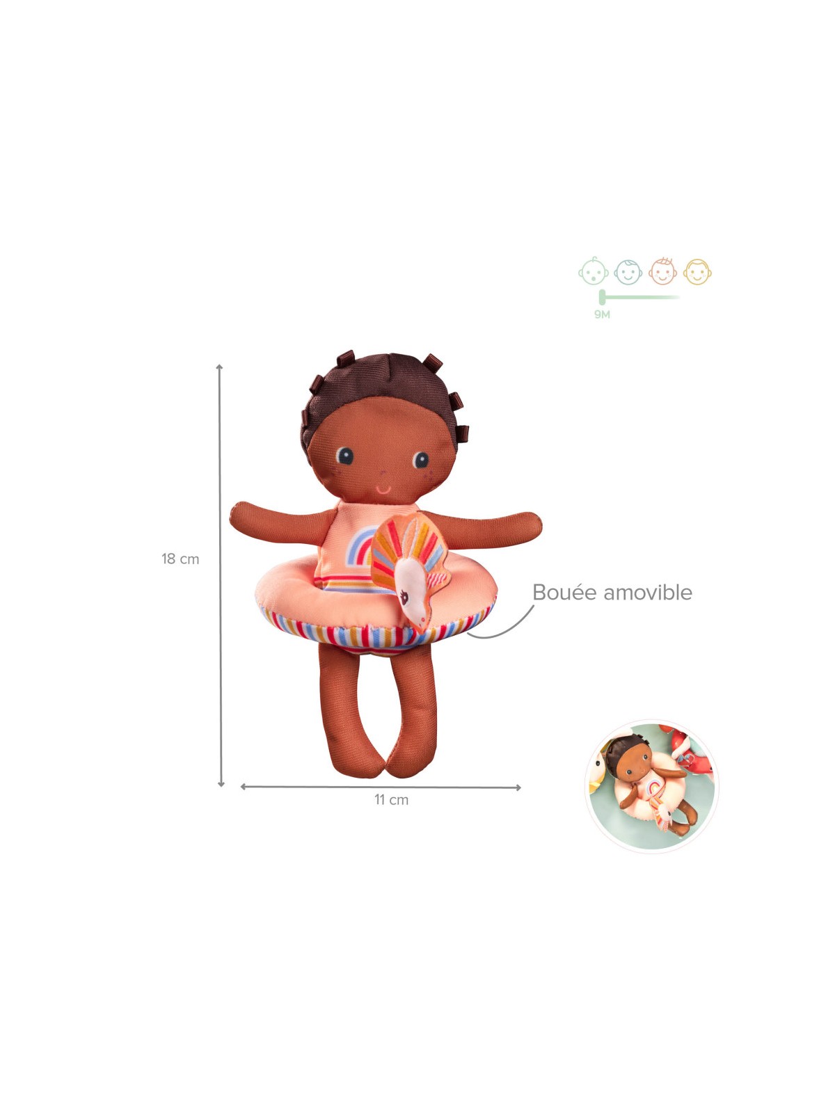 Poupée de bain licorne