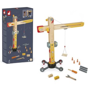 Grande Grue en Bois 74 cm - Jouet d'Imitation