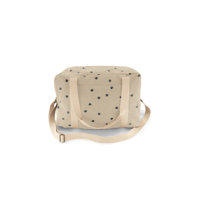 Sac à Langer Raphael - Sable Coeurs Noirs
