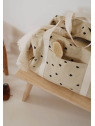 Sac à Langer Raphael - Sable Coeurs Noirs