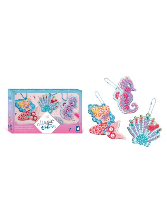 Magic Ocean - 3 Porte-Clefs A Diamanter