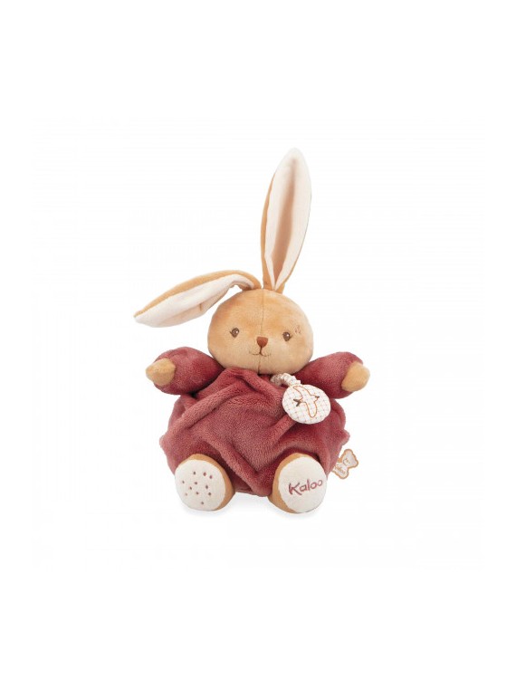 Peluche musicale lapin Patapouf Bordeaux - 17 cm