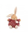 Peluche musicale lapin Patapouf Bordeaux - 17 cm