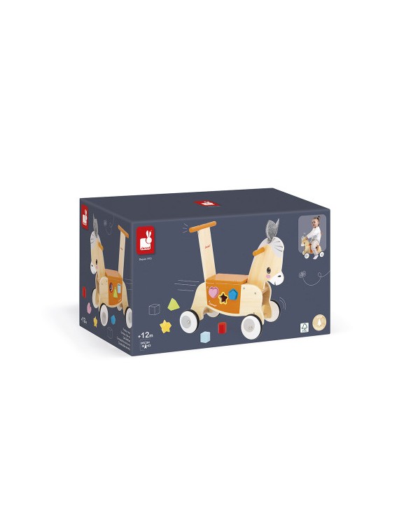 Porteur Âne en bois