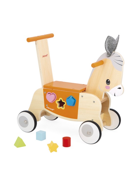 Porteur Âne en bois