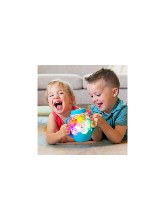 Bocal de jeu sensoriel bleu - Glo Pals