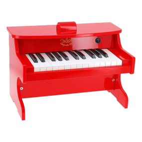Piano en bois, Rouge