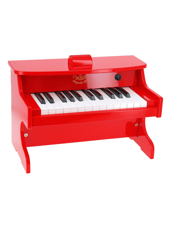 Piano en bois, Rouge