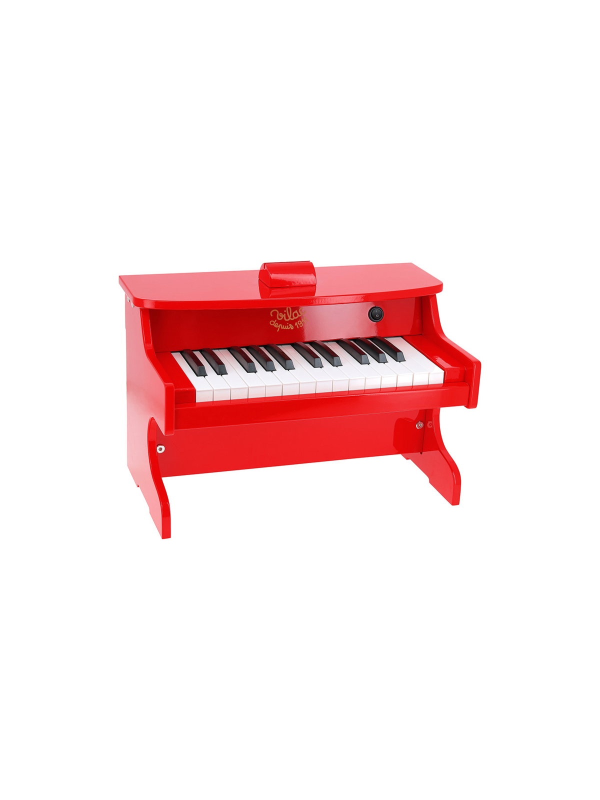 Piano en bois, Rouge