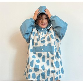 Poncho de pluie ICY BLUE  POULE PARTY 3- 6 ans