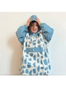Poncho de pluie ICY BLUE  POULE PARTY 3- 6 ans