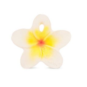 Hochet dentition hawaii fleur