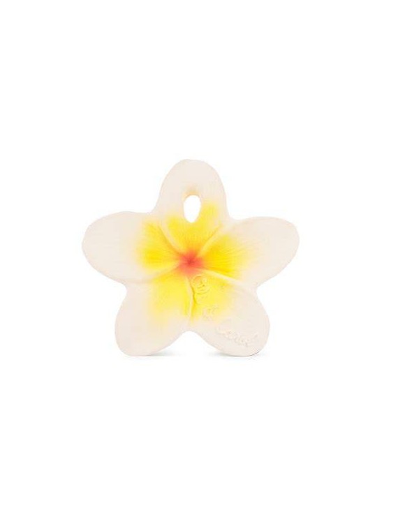 Hochet dentition hawaii fleur