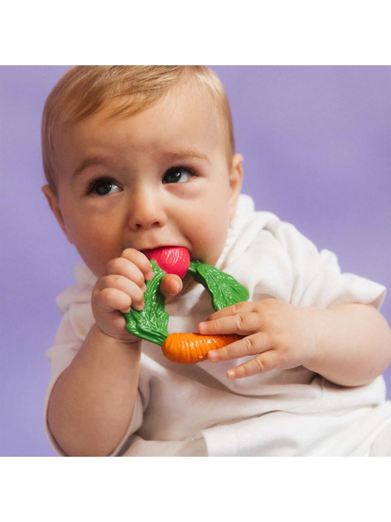 Anneau de dentition végétarien en caoutchouc naturel