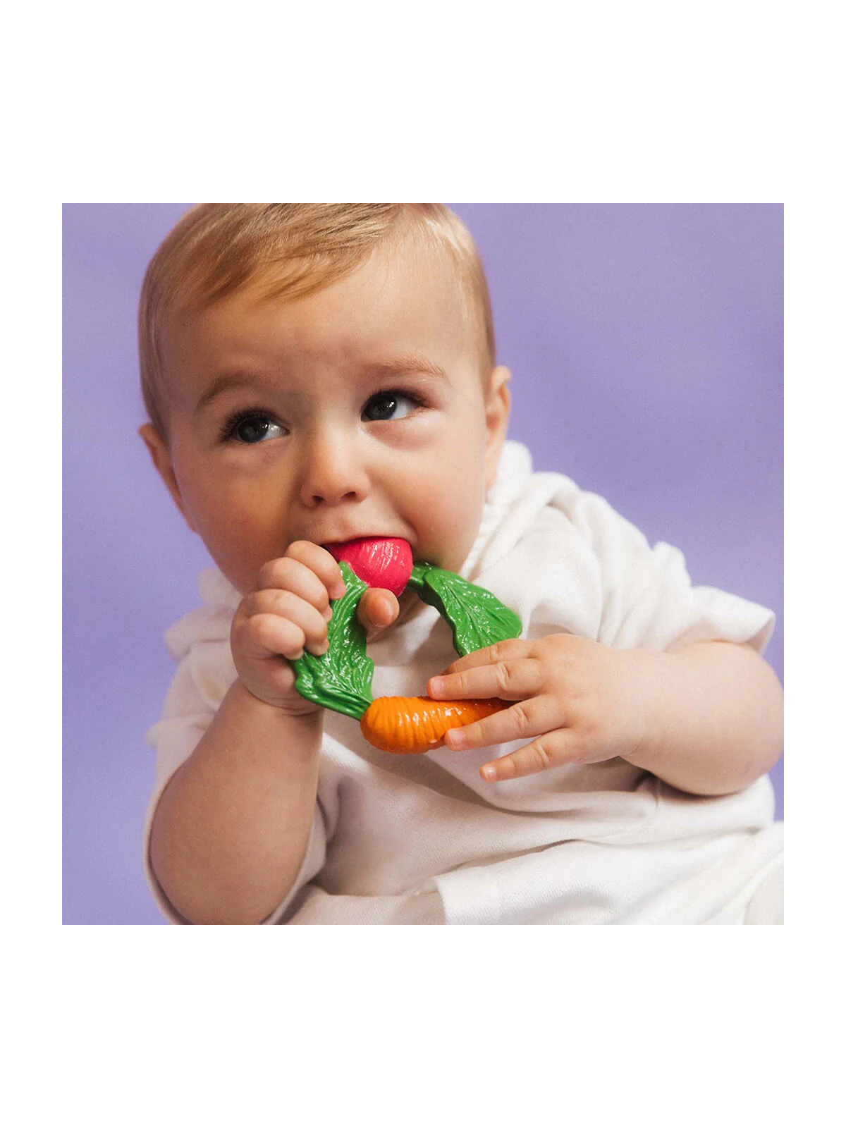 Anneau de dentition végétarien en caoutchouc naturel