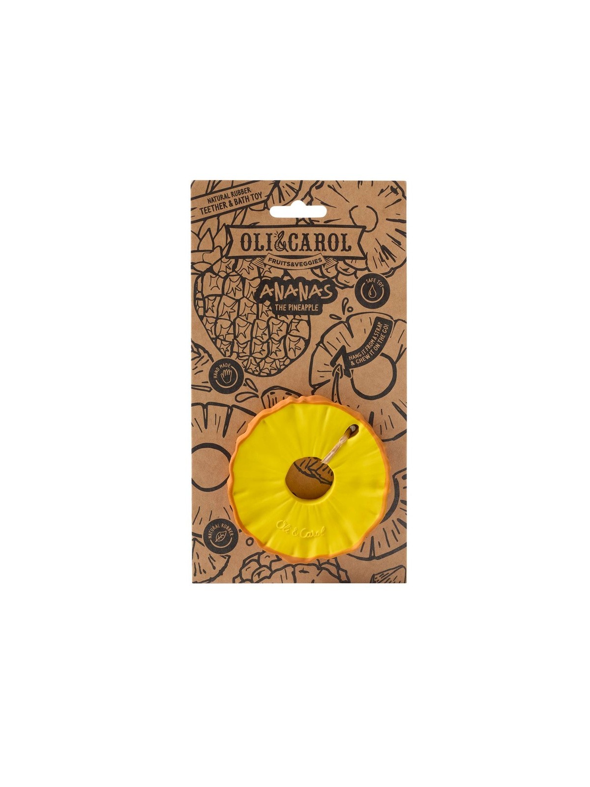 Hochet de dentition Ananas