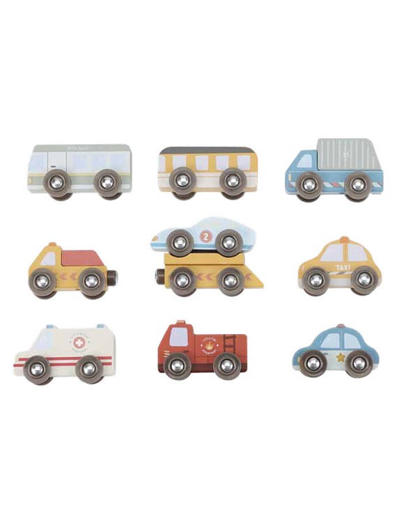 Ensemble de Véhicules en Bois