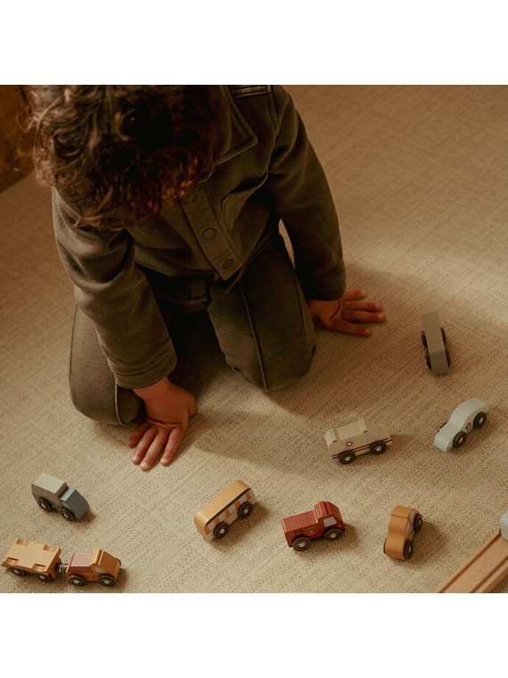 Ensemble de Véhicules en Bois