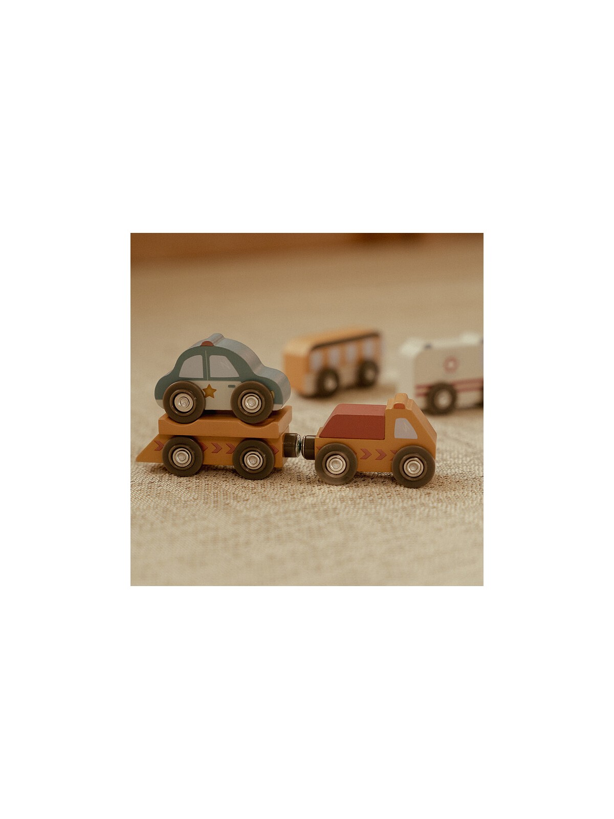 Ensemble de Véhicules en Bois