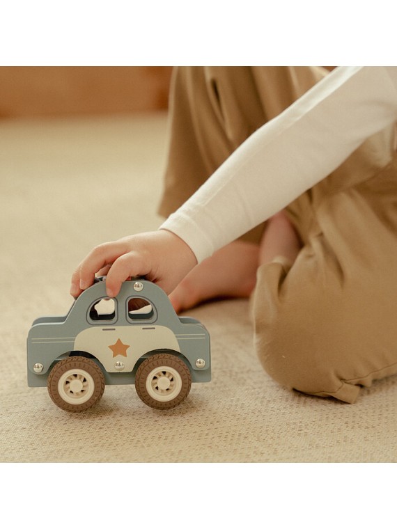 Voiture de Police en Bois