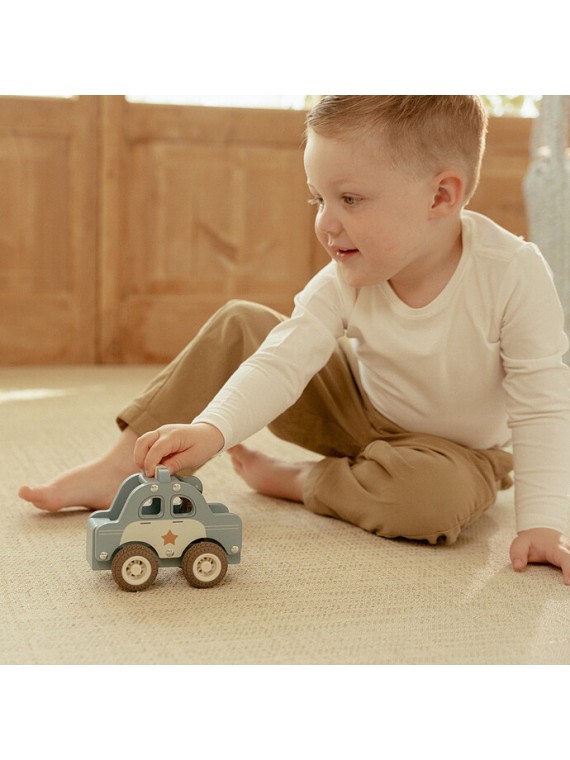 Voiture de Police en Bois